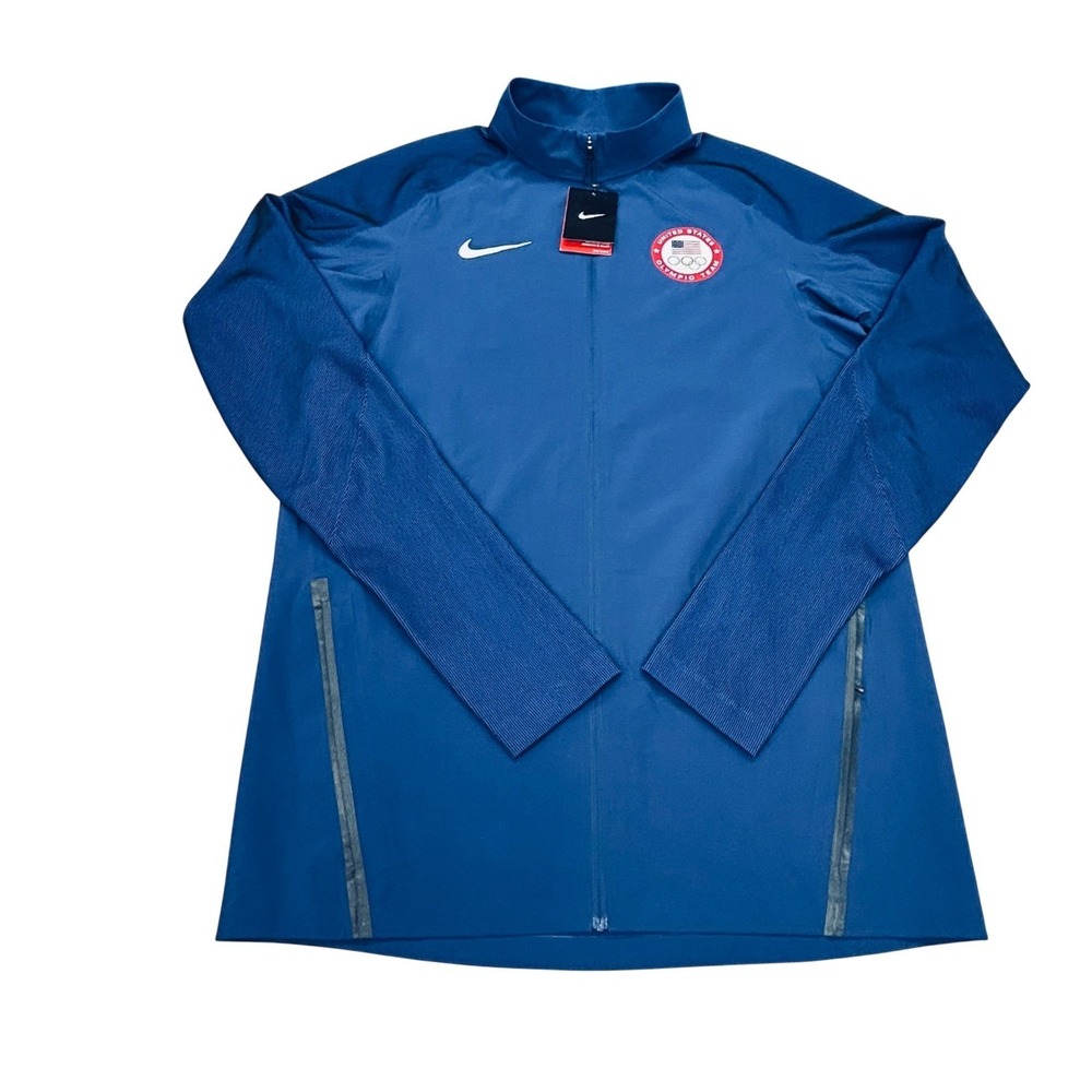 Nike Team USA Olympic Jacket Men Large Tall LTT Running Training Performance NEW